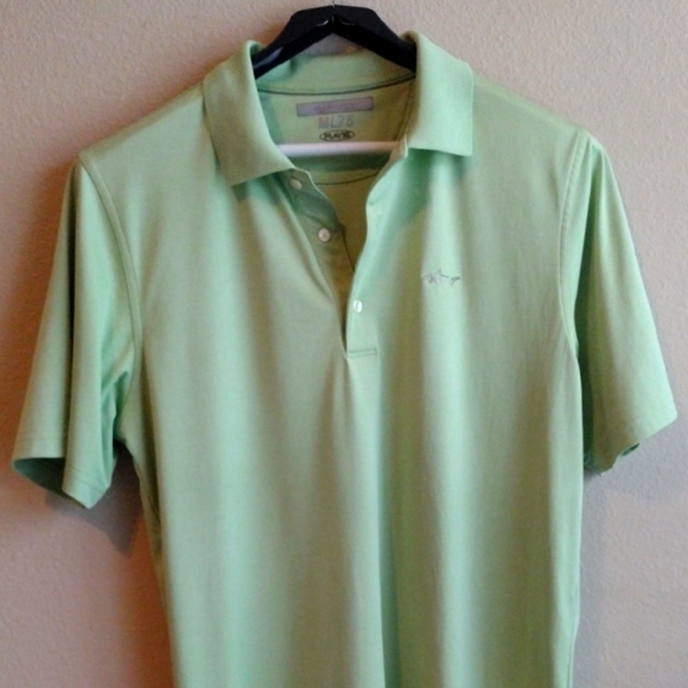 Greg Norman Collection Green Polo Shirt Classic Fit